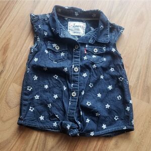 Levis | Star print tied shirt - size 18M